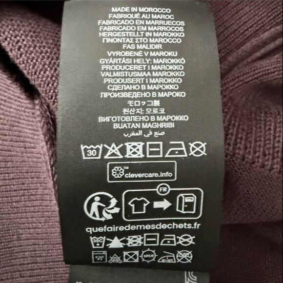 G-Star RAW Premium Core Turtleneck Sweater Vineyard Wine Mens Medium NWT - Picture 8 of 9